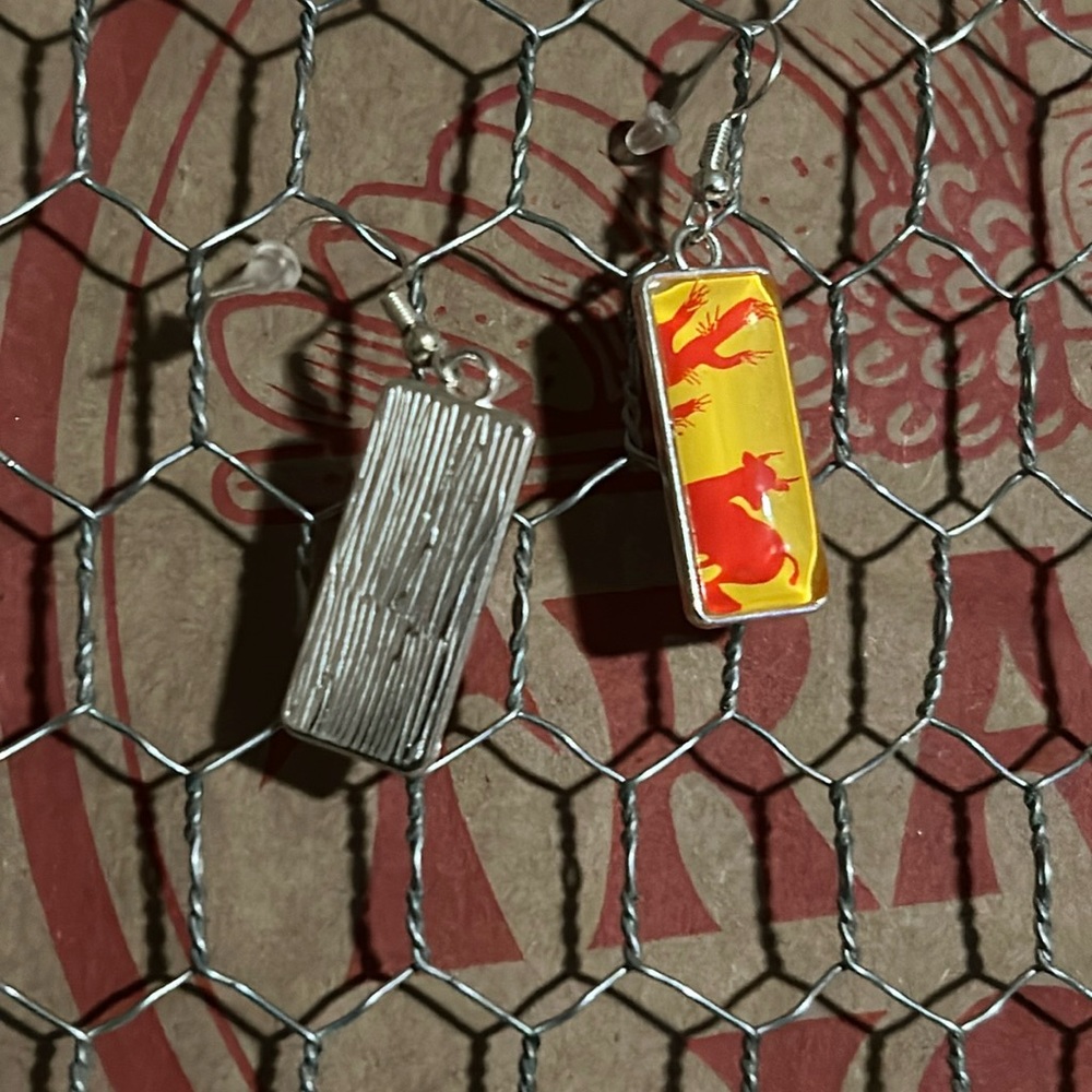 Trader Joe’s rectangular earrings - Picture 3 of 5